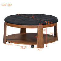 Thumbnail for Round Footstool Coffee Table