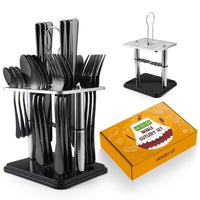 Thumbnail for 24 Pcs Stainless Steel Cutlery Set with Ceramic Handle - Casatrail.com