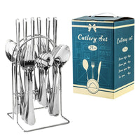 Thumbnail for 24 Pcs Stainless Steel Cutlery Set with Ceramic Handle - Casatrail.com