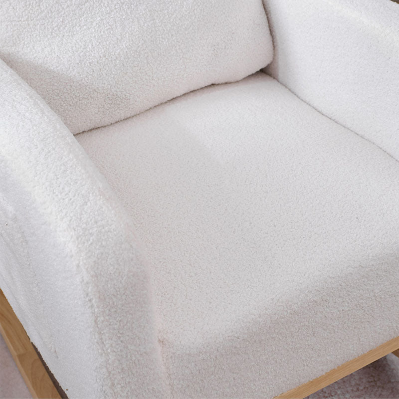 Modern Accent Rocking Chair Rocking Chair With Solid Wood Legs