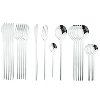 Thumbnail for 24Pcs Black Handle Cutlery Set - Casatrail.com