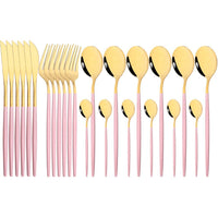 Thumbnail for 24Pcs Mirror Stainless Steel Cutlery Set - Casatrail.com