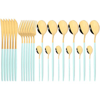 Thumbnail for 24Pcs Mirror Stainless Steel Cutlery Set - Casatrail.com