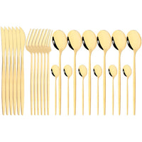 Thumbnail for 24Pcs Mirror Stainless Steel Cutlery Set - Casatrail.com