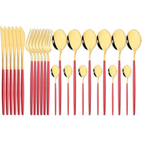 Thumbnail for 24Pcs Mirror Stainless Steel Cutlery Set - Casatrail.com