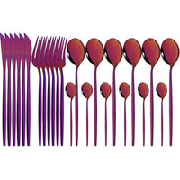 Thumbnail for 24Pcs Mirror Stainless Steel Cutlery Set - Casatrail.com