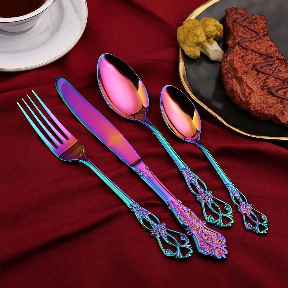 24pcs Stainless Steel Cutlery Set - Casatrail.com