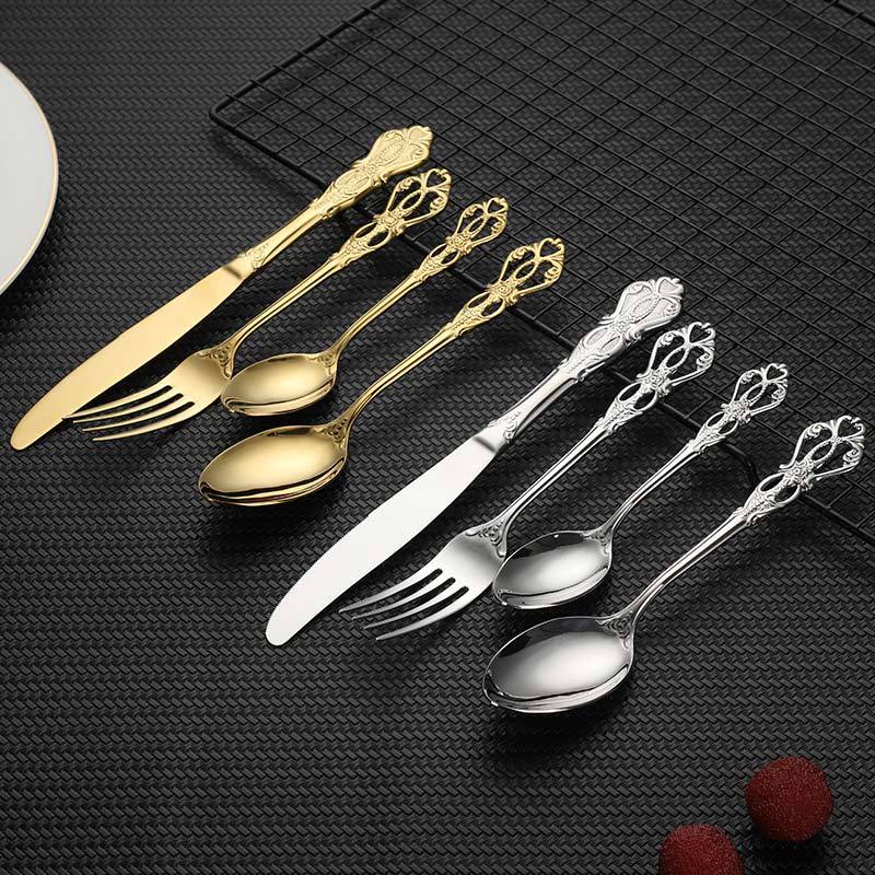 24pcs Stainless Steel Cutlery Set - Casatrail.com