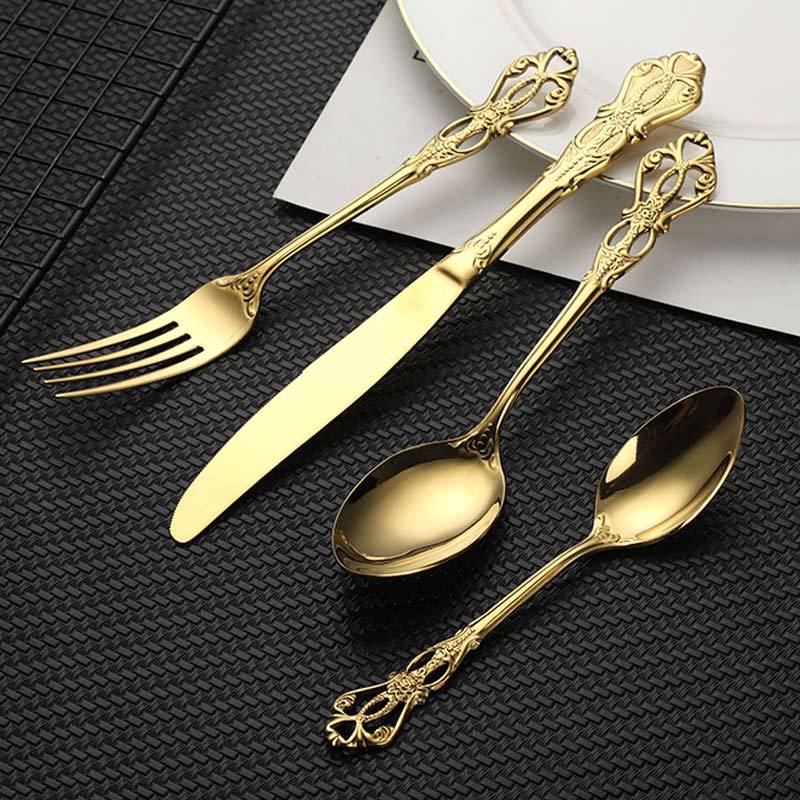 24pcs Stainless Steel Cutlery Set - Casatrail.com