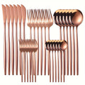 30pc Stainless Steel Cutlery Set Knives Forks Spoons
