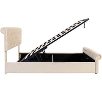 Thumbnail for Functional Bed With Slatted Frame And Storage