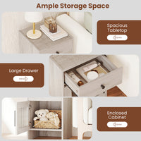 Thumbnail for Nightstand With Drawer And Cabinet