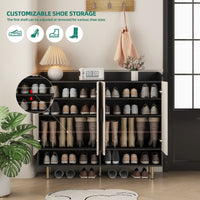 Thumbnail for Sideboard Cabinet With 4 Doors & Adjustable Shelves