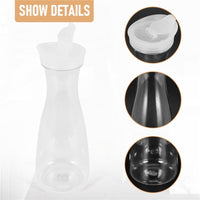 Thumbnail for 2Pcs Plastic Water Carafes White Flip Tab Lids Food Grade Recyclable Shatterproof Pitchers Juice Jar - Casatrail.com