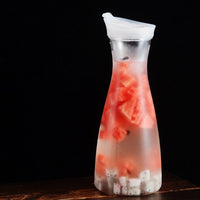 Thumbnail for 2Pcs Plastic Water Carafes White Flip Tab Lids Food Grade Recyclable Shatterproof Pitchers Juice Jar - Casatrail.com