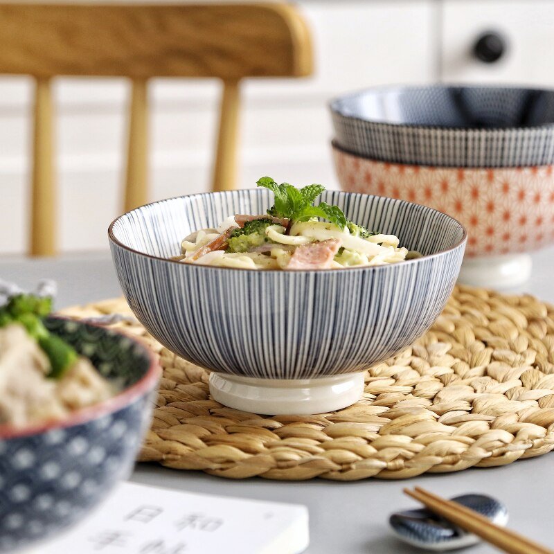 3 Pcs/Set 6 Inch Ceramic Bowl - Casatrail.com