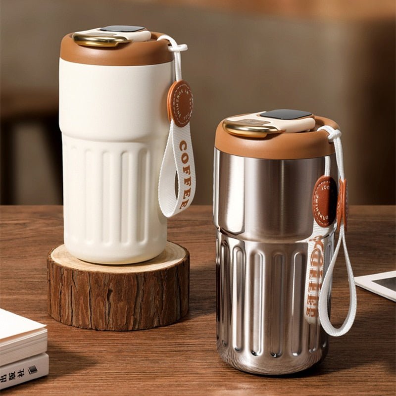 316 Stainless Steel Smart Thermos Bottle - LED Display - 450ml - Casatrail.com