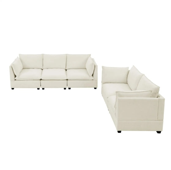 Chenille Fabric Upholstered Living Room Furniture Set