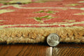 Sienna Orange Hand Tufted Traditional Round Indoor Round Rug