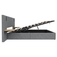Thumbnail for King Upholstered Bed With Charging Station