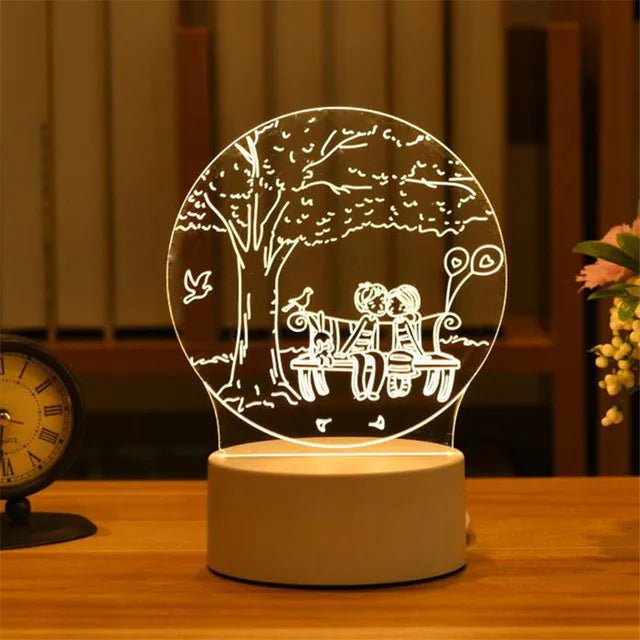 3D Acrylic LED Lamp - Casatrail.com