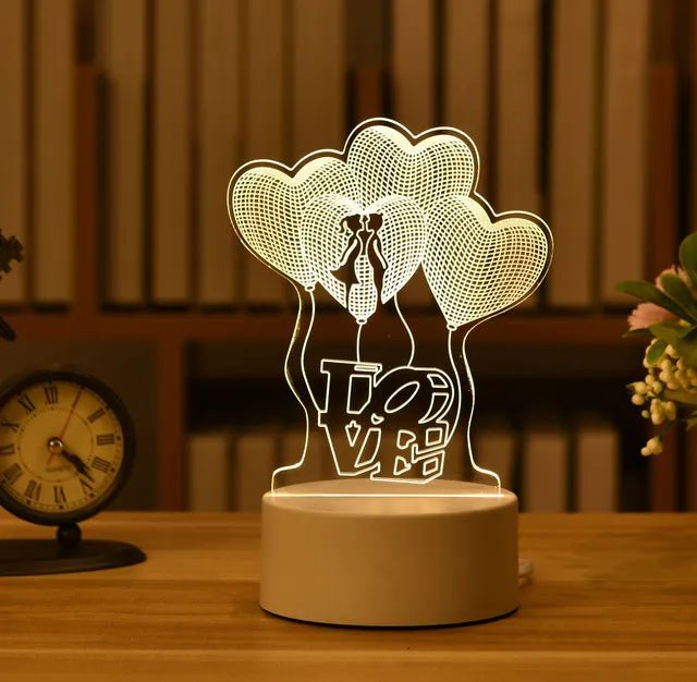 3D Acrylic LED Lamp - Casatrail.com