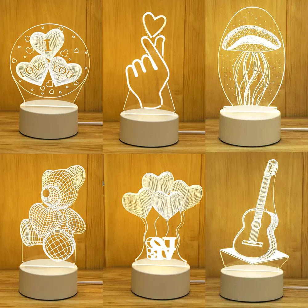 3D Acrylic LED Lamp - Casatrail.com