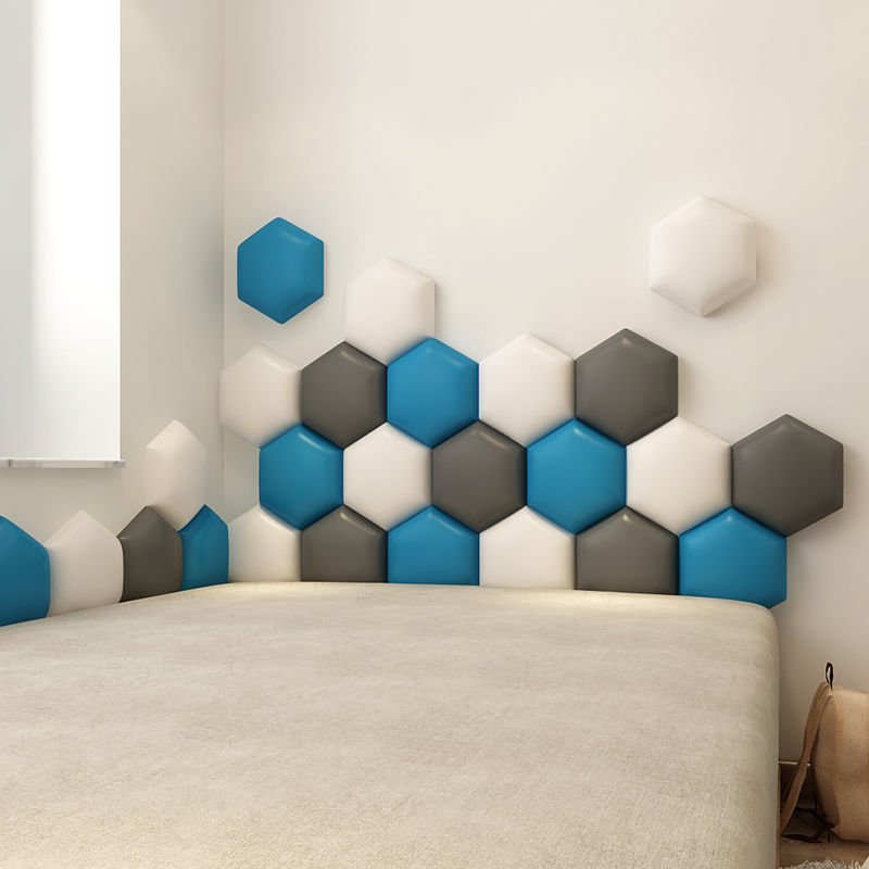 3D Leather Headboard Wall Sticker Bedroom Decoration - Casatrail.com