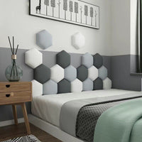 Thumbnail for 3D Leather Headboard Wall Sticker Bedroom Decoration - Casatrail.com