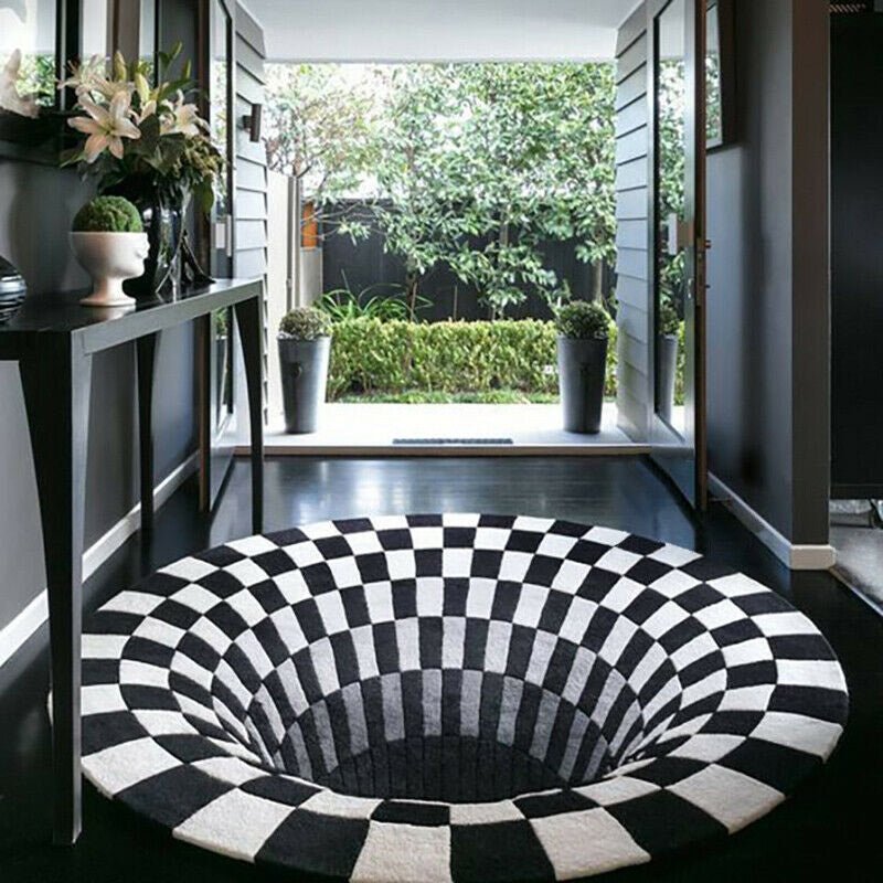 3D Vortex Optical Illusion Carpet - Casatrail.com