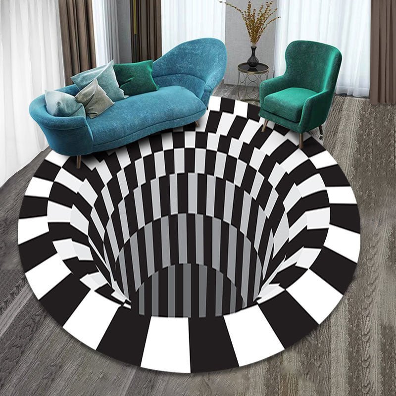 3D Vortex Optical Illusion Carpet - Casatrail.com