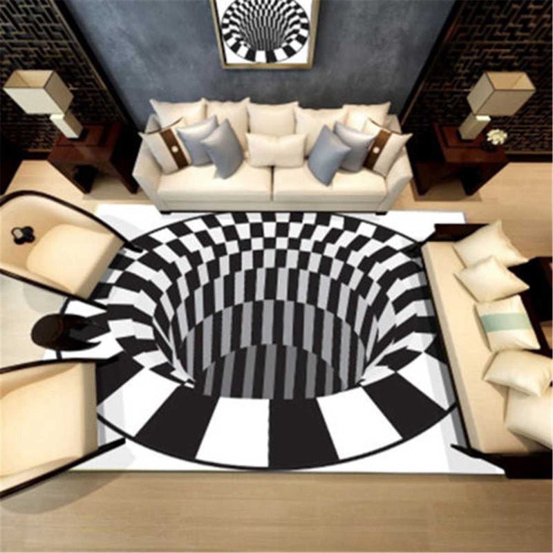 3D Vortex Optical Illusion Carpet - Casatrail.com