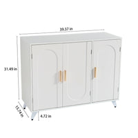 Thumbnail for Sideboard Buffet Cabinet With 3 Doors And Removable Shelves