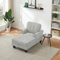 Upholstered Lounge Chair For Bedroom Living Room With Rivets