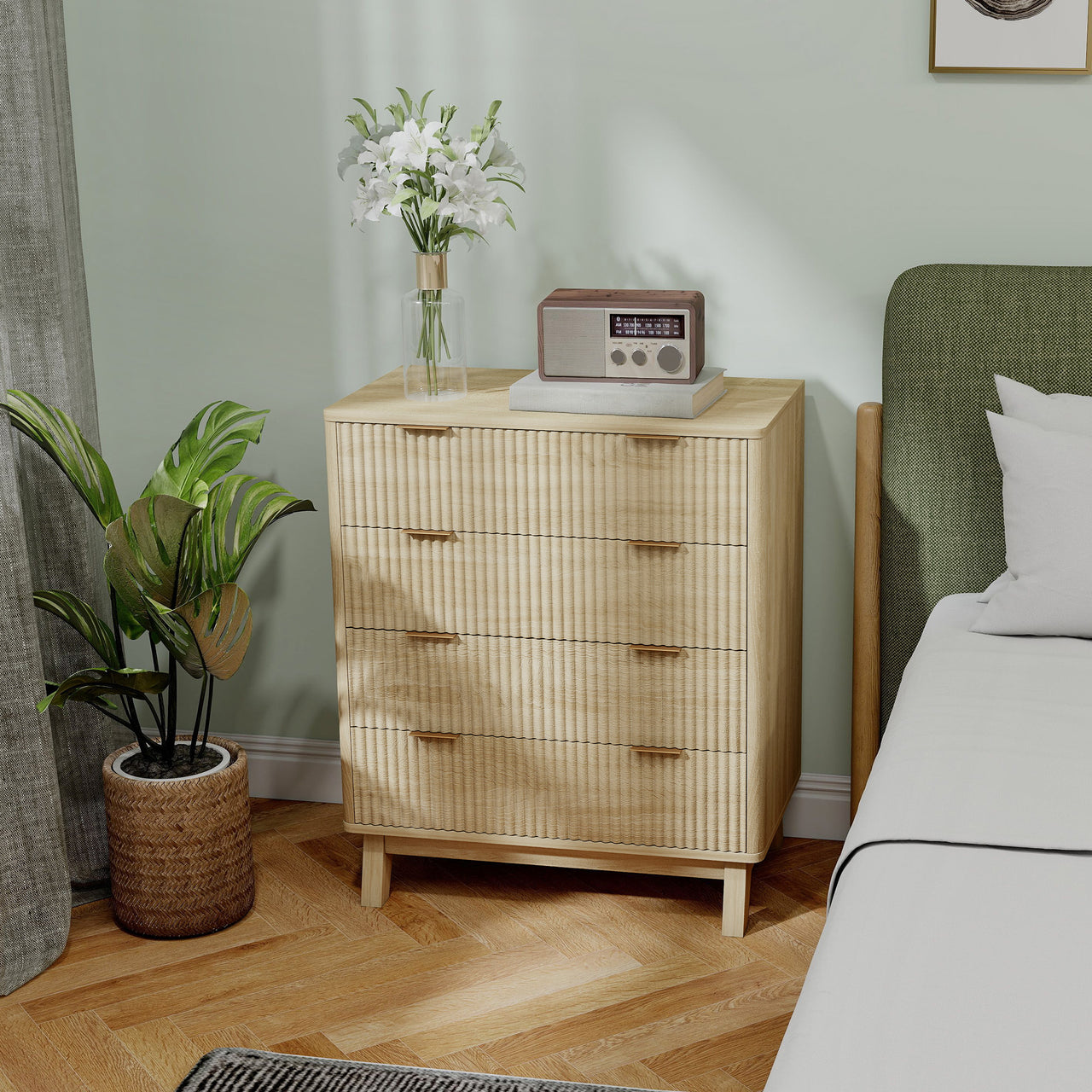 4 Drawer Double Dresser For Bedroom