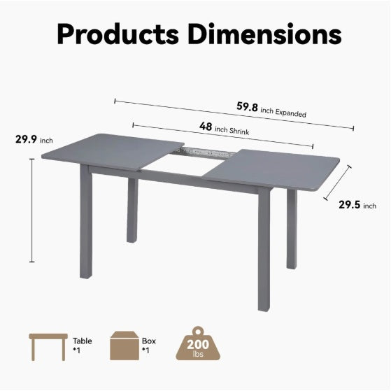 Extendable Modern House Dining Room Table