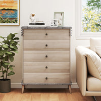 Thumbnail for Farmhouse Chest Dresser Of Drawers Tall Storage Organizer