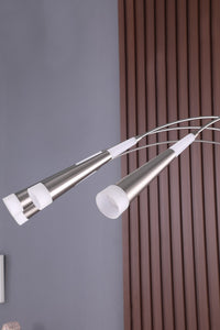 Thumbnail for Silver Four Light LED Arc Floor Lamp