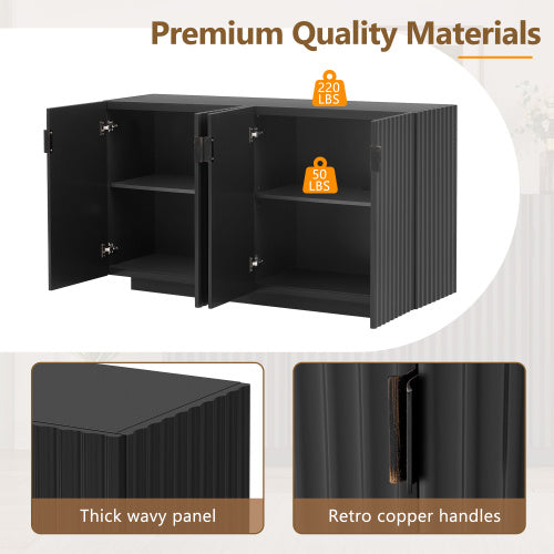 Wave Doors, Ample Storage Space, Sideboard