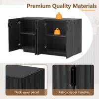 Thumbnail for Wave Doors, Ample Storage Space, Sideboard