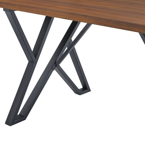 Indoor Dining Table With Metal Legs