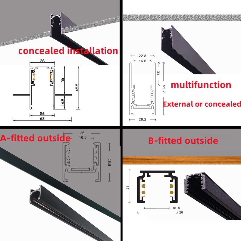 48V Magnetic LED Track Light - Casatrail.com