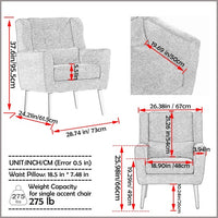 Thumbnail for Modern Accent Chair For Living Room