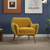 Thumbnail for Panom Gold Velvet Lounge Chair
