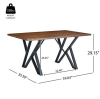 Thumbnail for Indoor Dining Table With Metal Legs