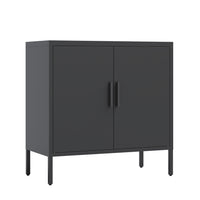 Thumbnail for Metal Storage Cabinet With Doors And Adjustable Shelves