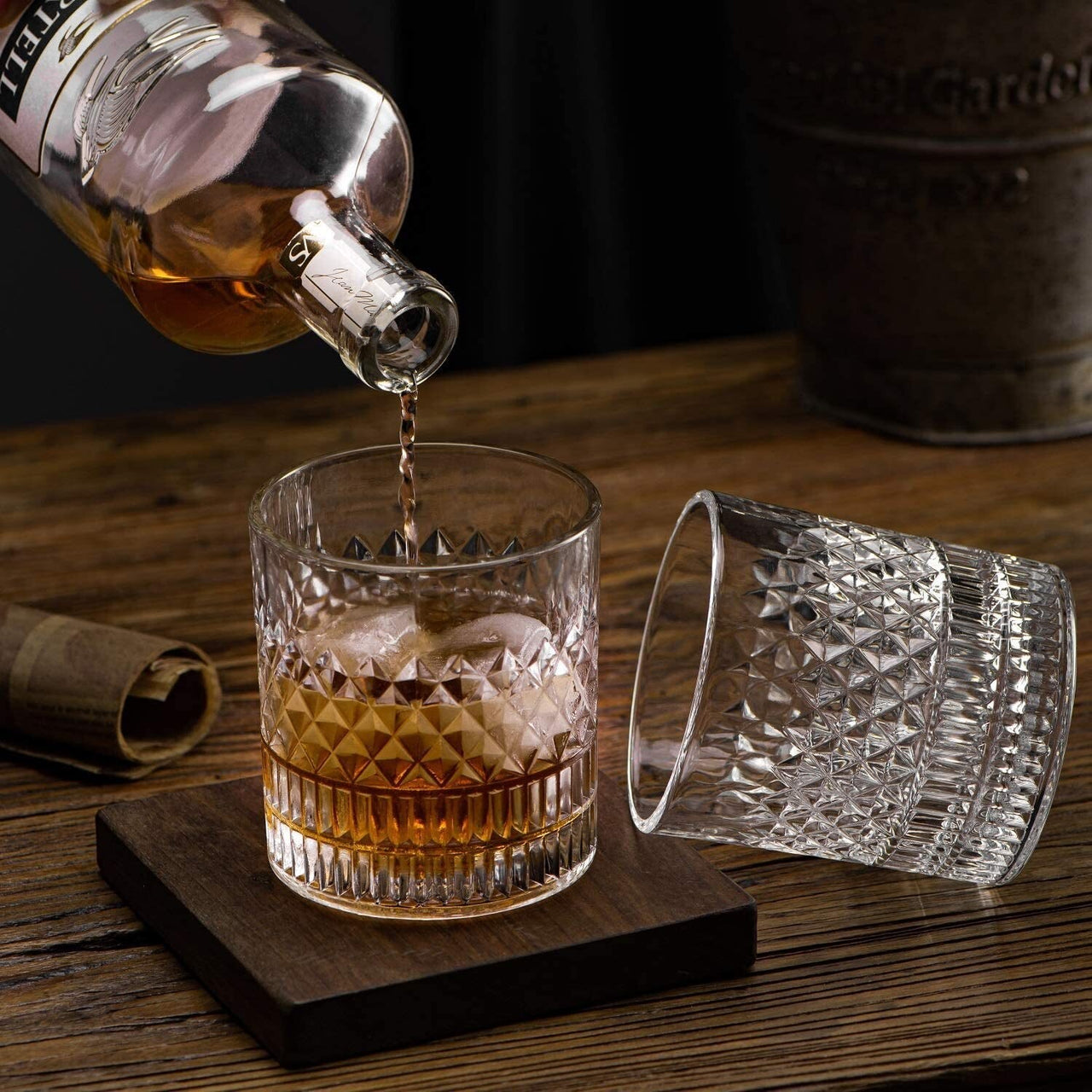 4Pcs 335ml Crystal Whiskey Glass - Casatrail.com