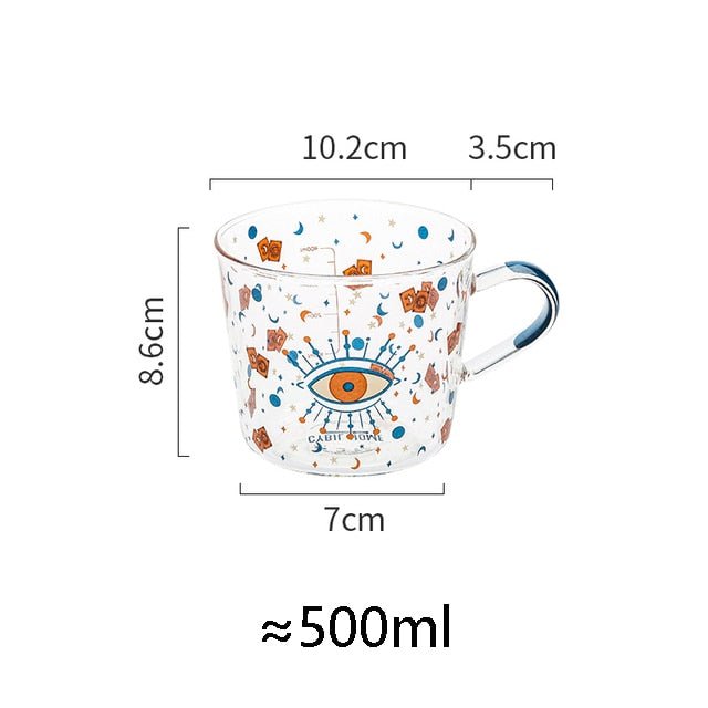 500ml Creative Glass Scale Mug - Casatrail.com