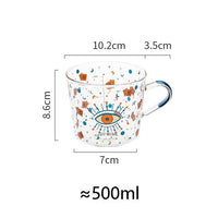 Thumbnail for 500ml Creative Glass Scale Mug - Casatrail.com