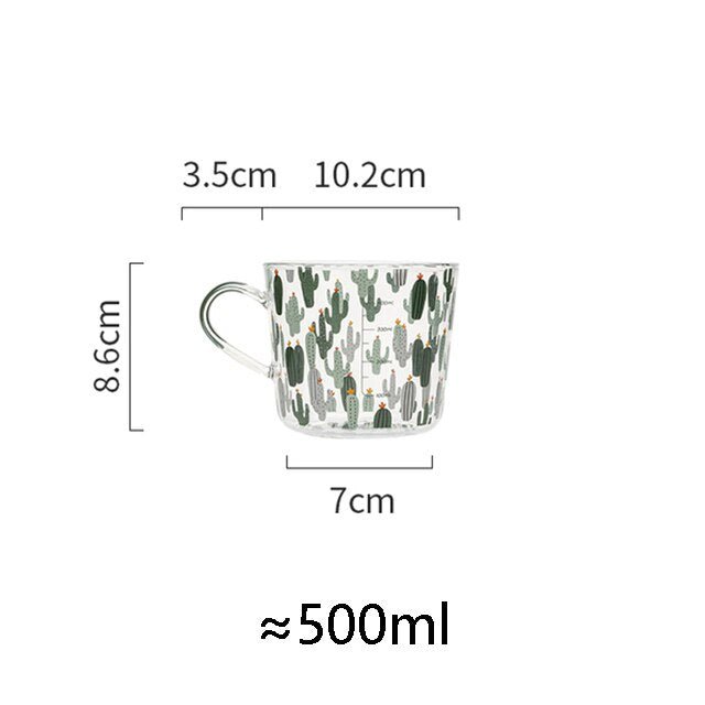 500ml Creative Glass Scale Mug - Casatrail.com